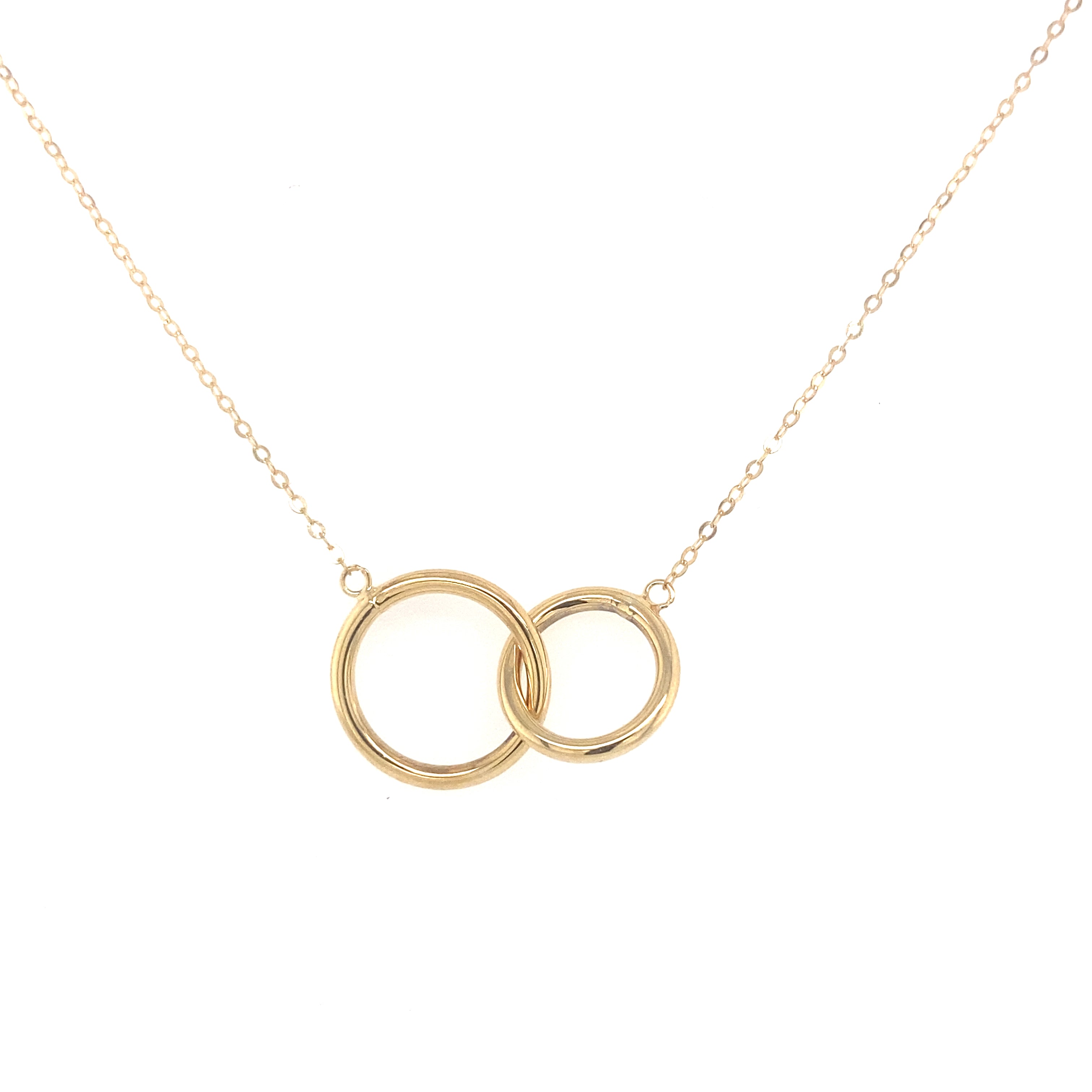 Nikita Solid Gold Infinite Interlocking Circle Necklace - Caesar Loves Ava