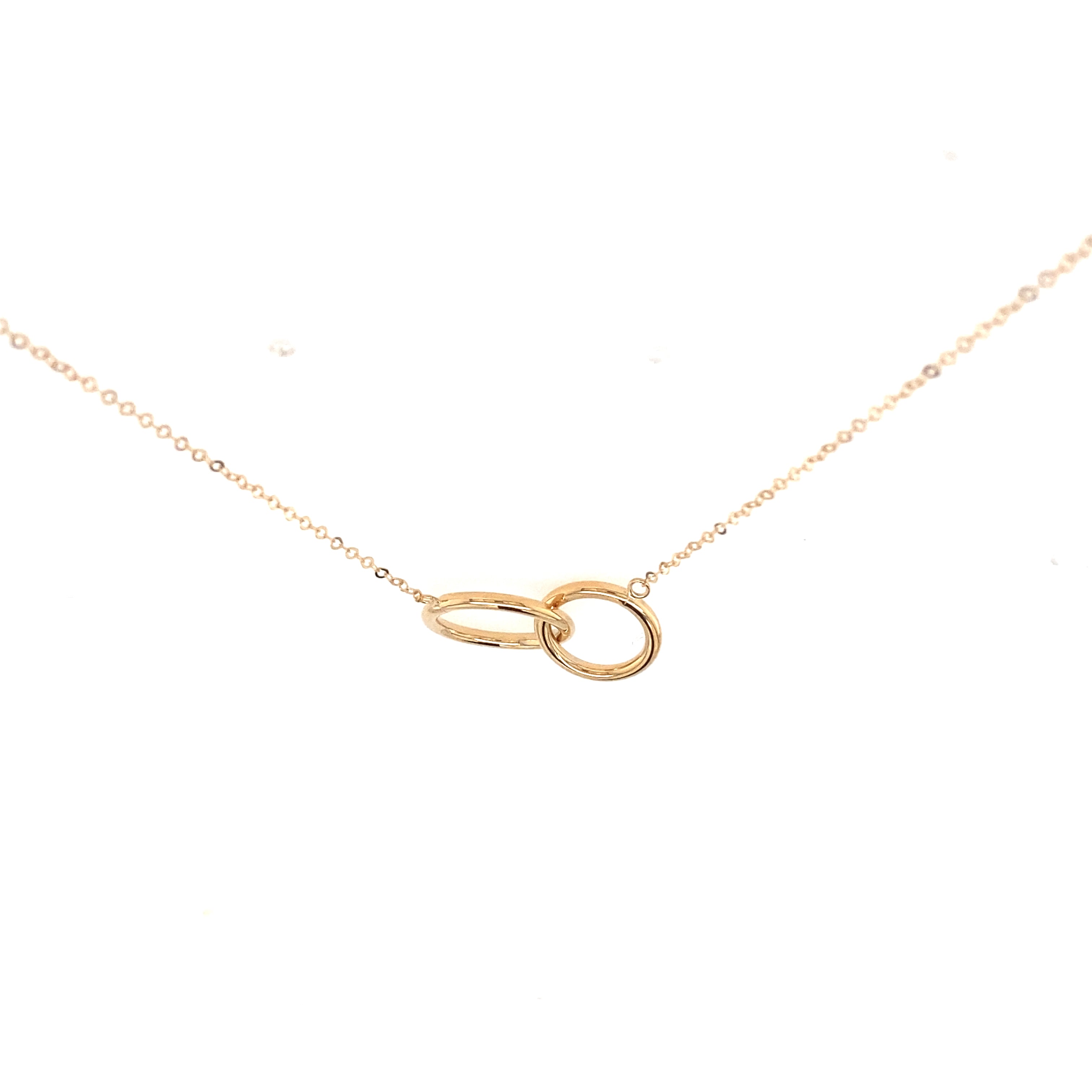 Nikita Solid Gold Infinite Interlocking Circle Necklace - Caesar Loves Ava