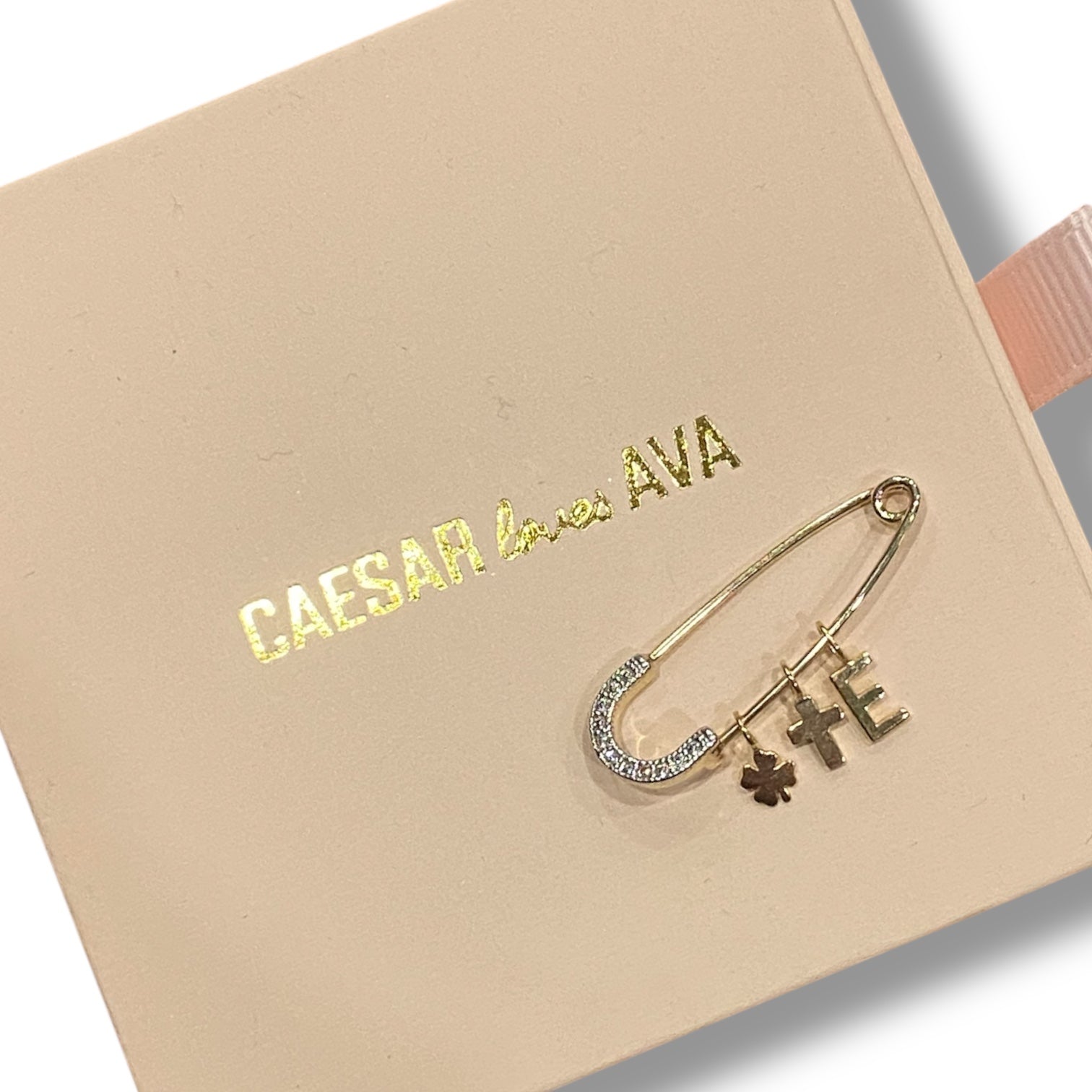 Maeva Solid Gold Mini Clover Charm