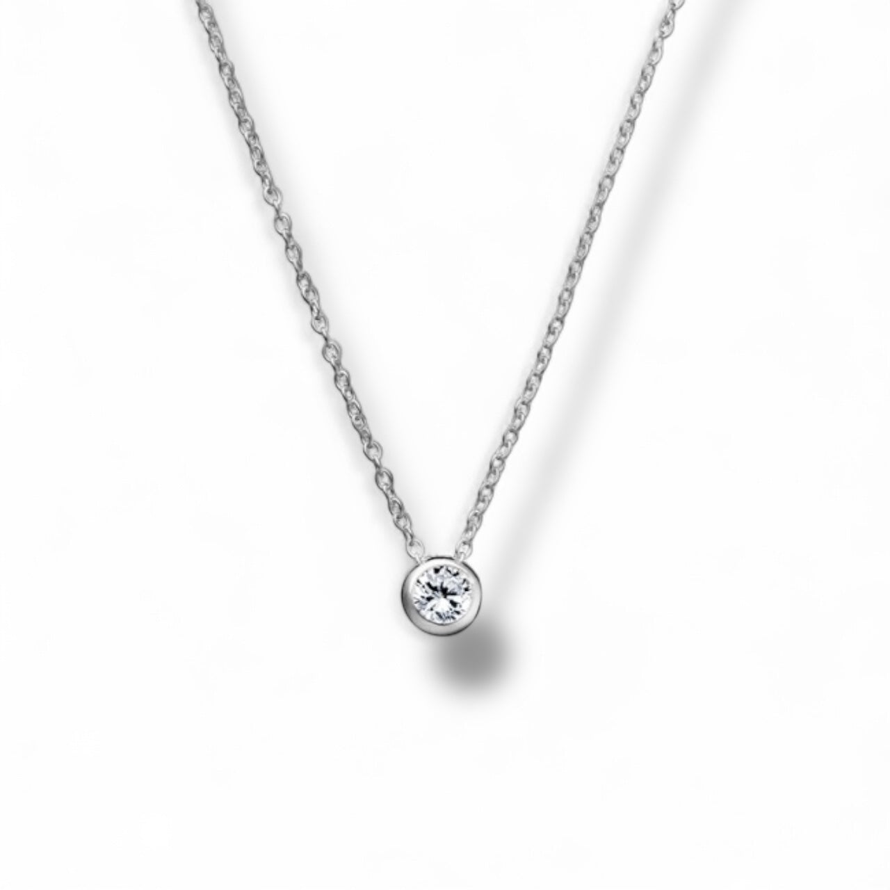 Kiki Dazzling Bezel Set Pendant Necklace - Caesar Loves Ava