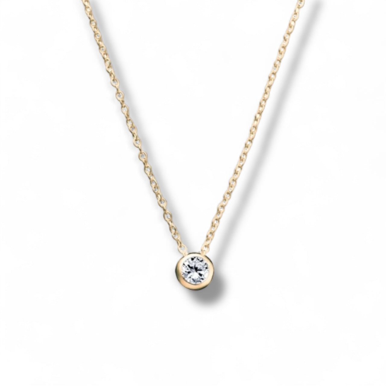 Kiki Dazzling Bezel Set Pendant Necklace - Caesar Loves Ava