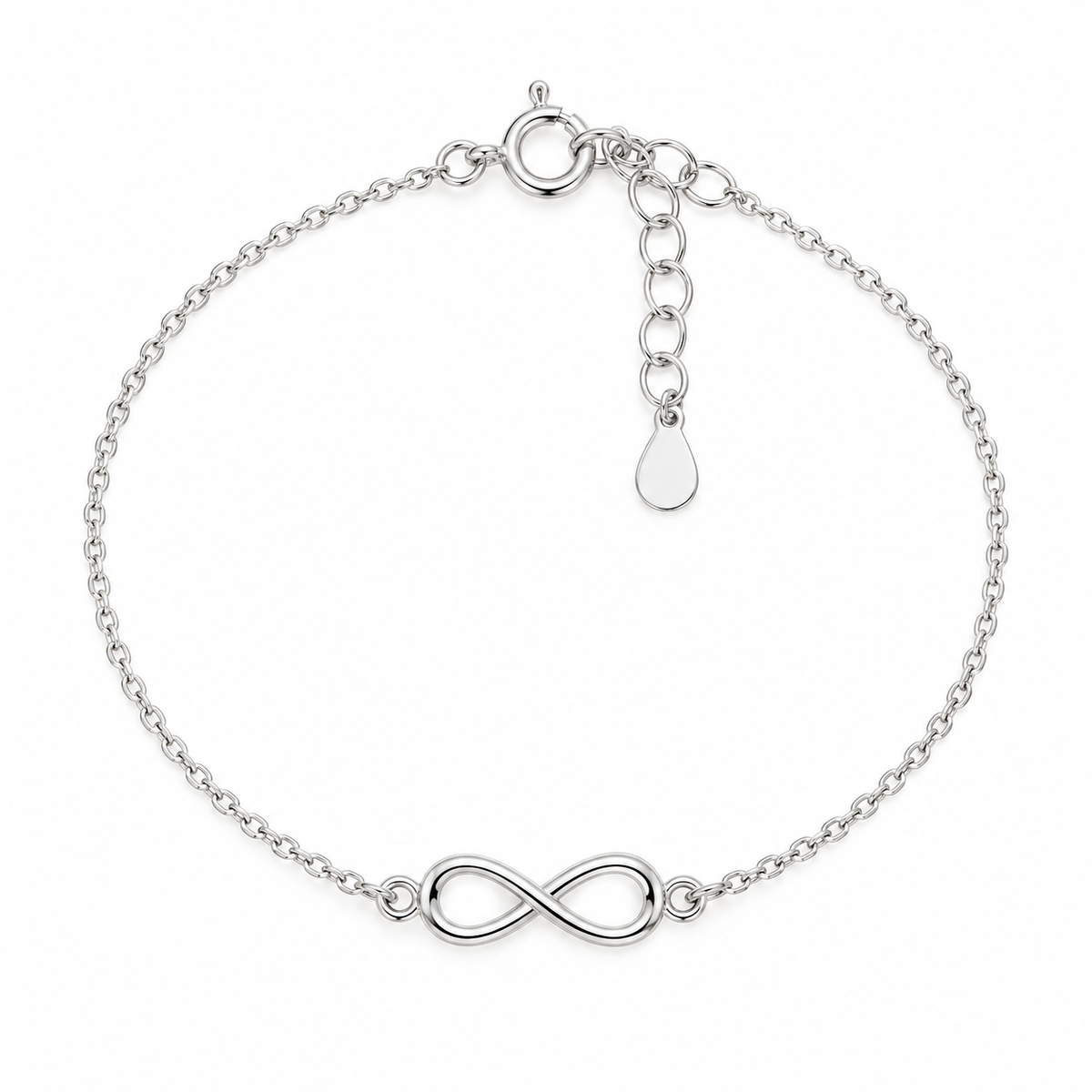 Aditia Sterling Silver Infinity Bracelet
