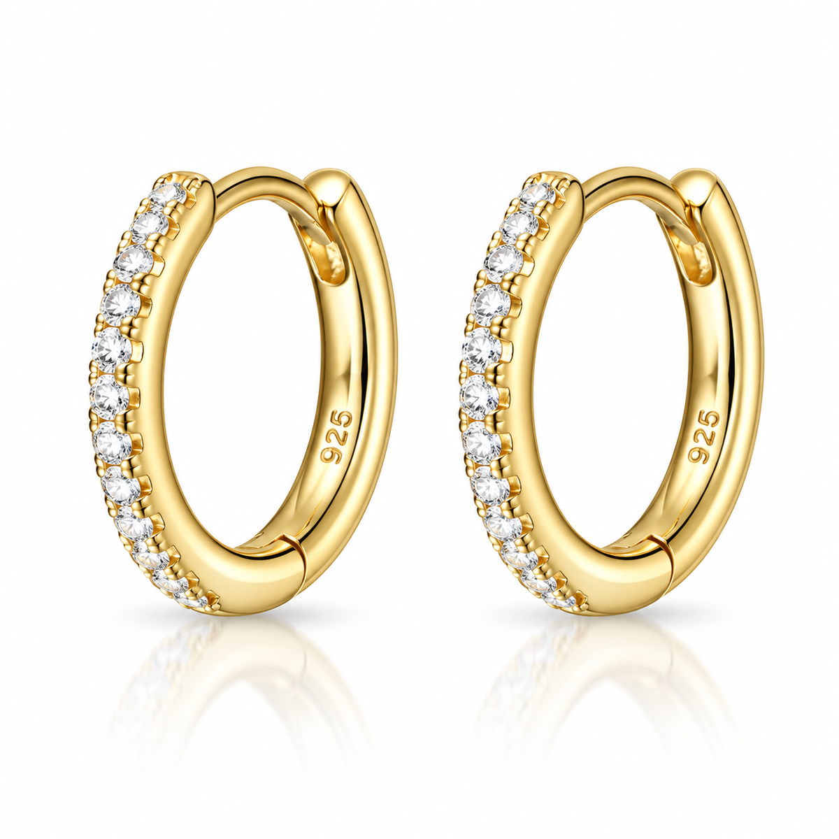 Marika Sterling Silver Dazzling Huggies