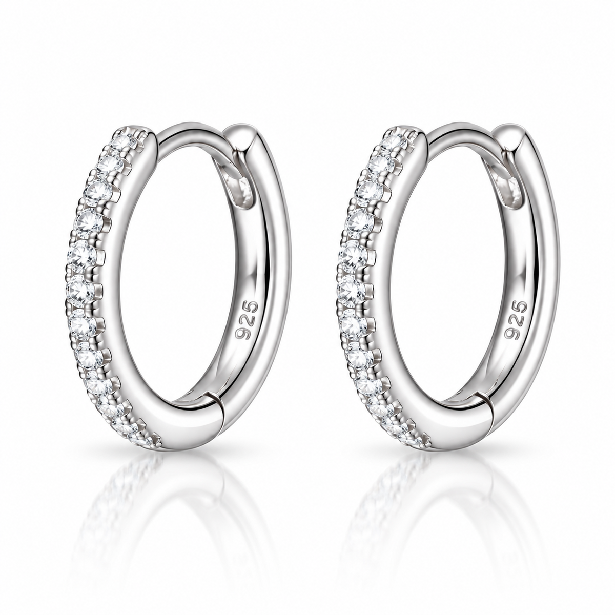 Marika Sterling Silver Dazzling Huggies