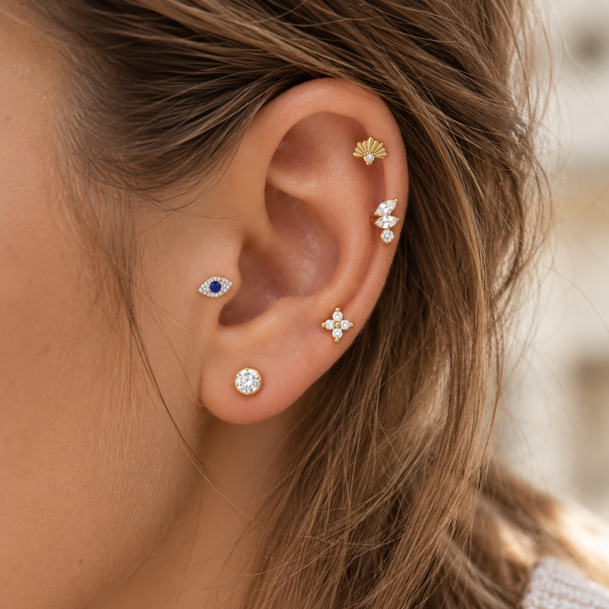 Megan Freshwater Pearl Dazzling Studs