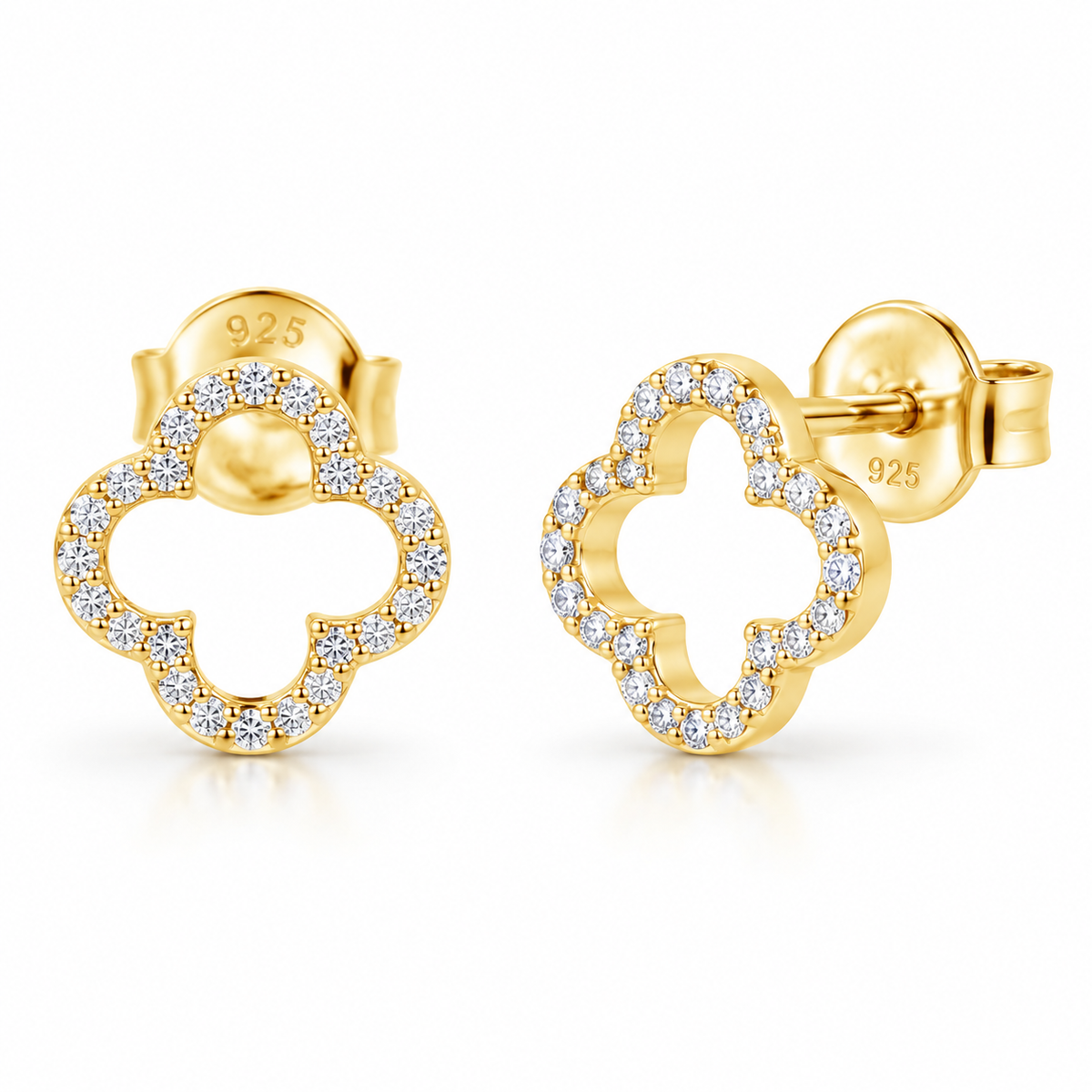 Sophie Dazzling Cut Out Clover Studs
