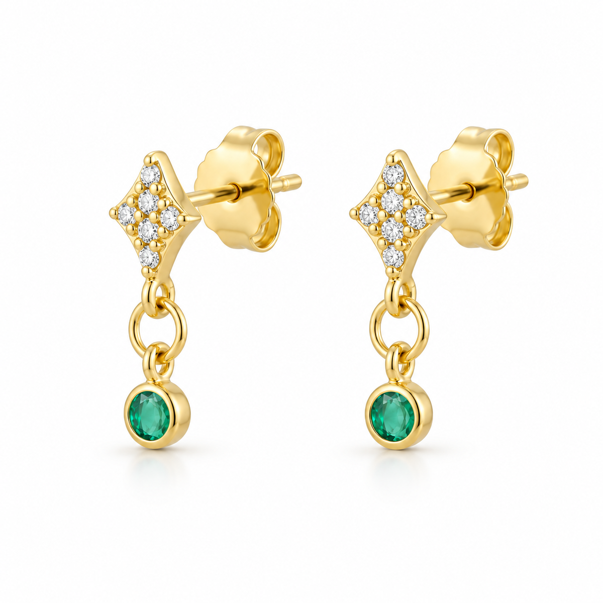 Allegra Dazzling Pave Sterling Silver Drop Earrings - Caesar Loves Ava