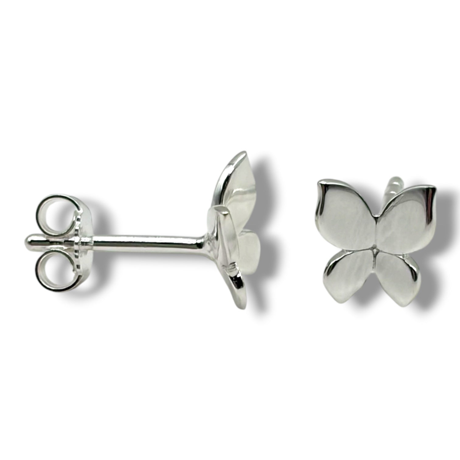 Pixie Sterling Silver Butterfly Stud Earrings