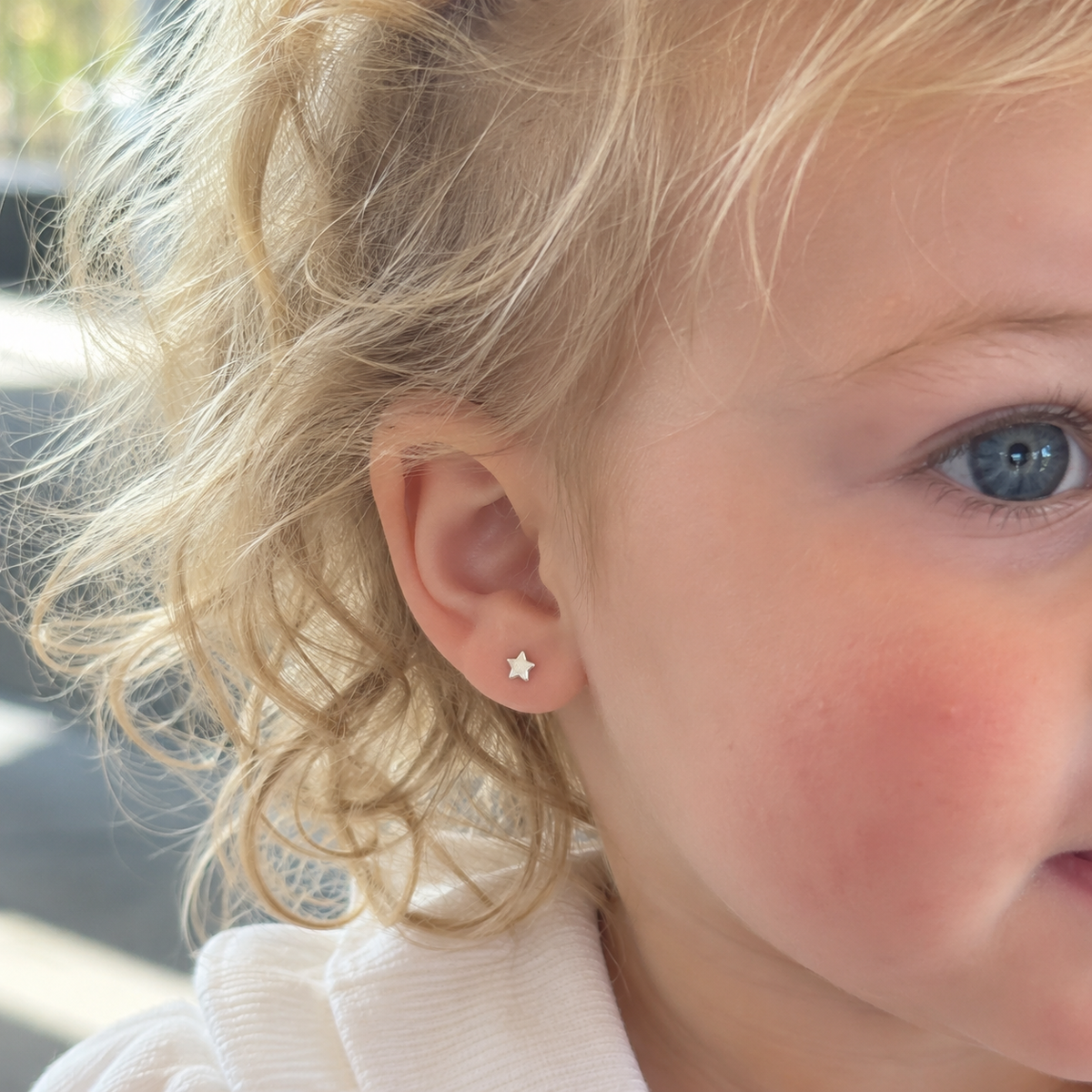 Stella Sterling Silver Baby Star Studs