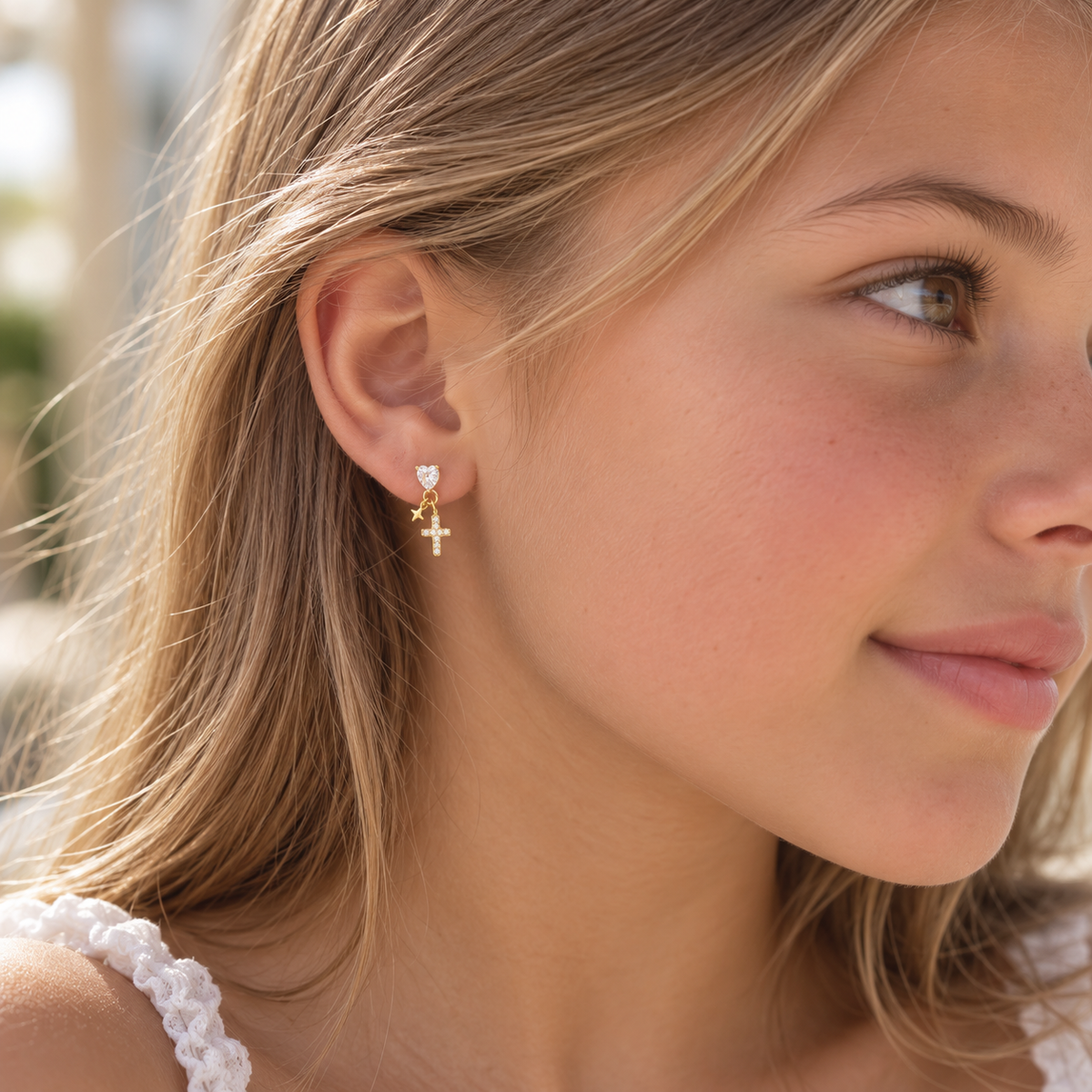 Yvonne Love, Hope & Faith Drop Earrings