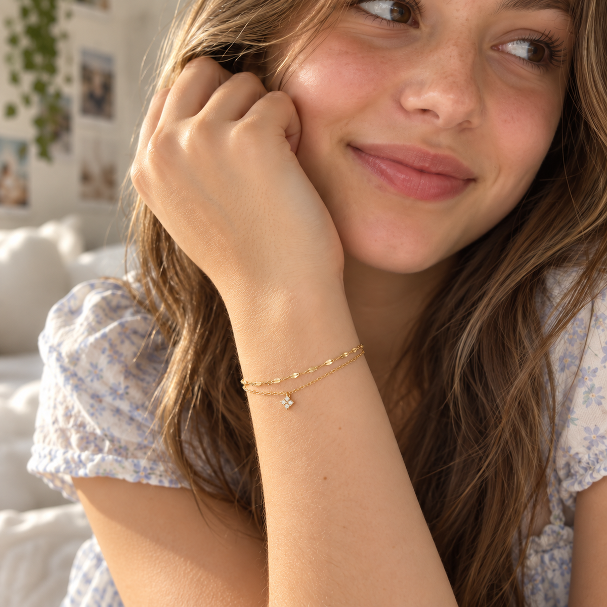 Briella Sparkling Multi Strand Dazzling Bracelet