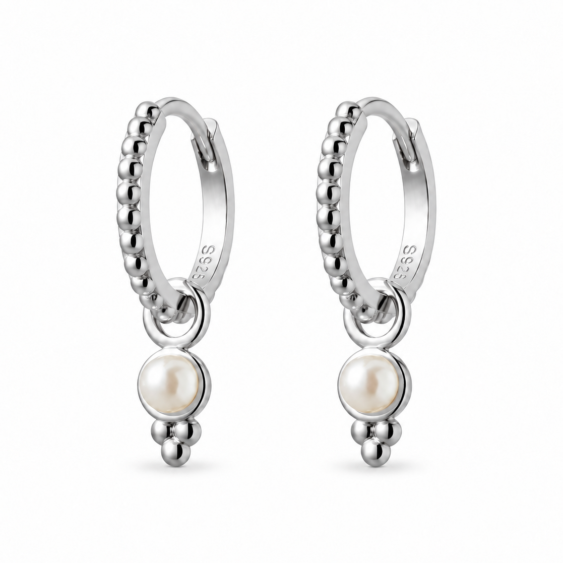Margo Drop Freshwater Pearl Huggies