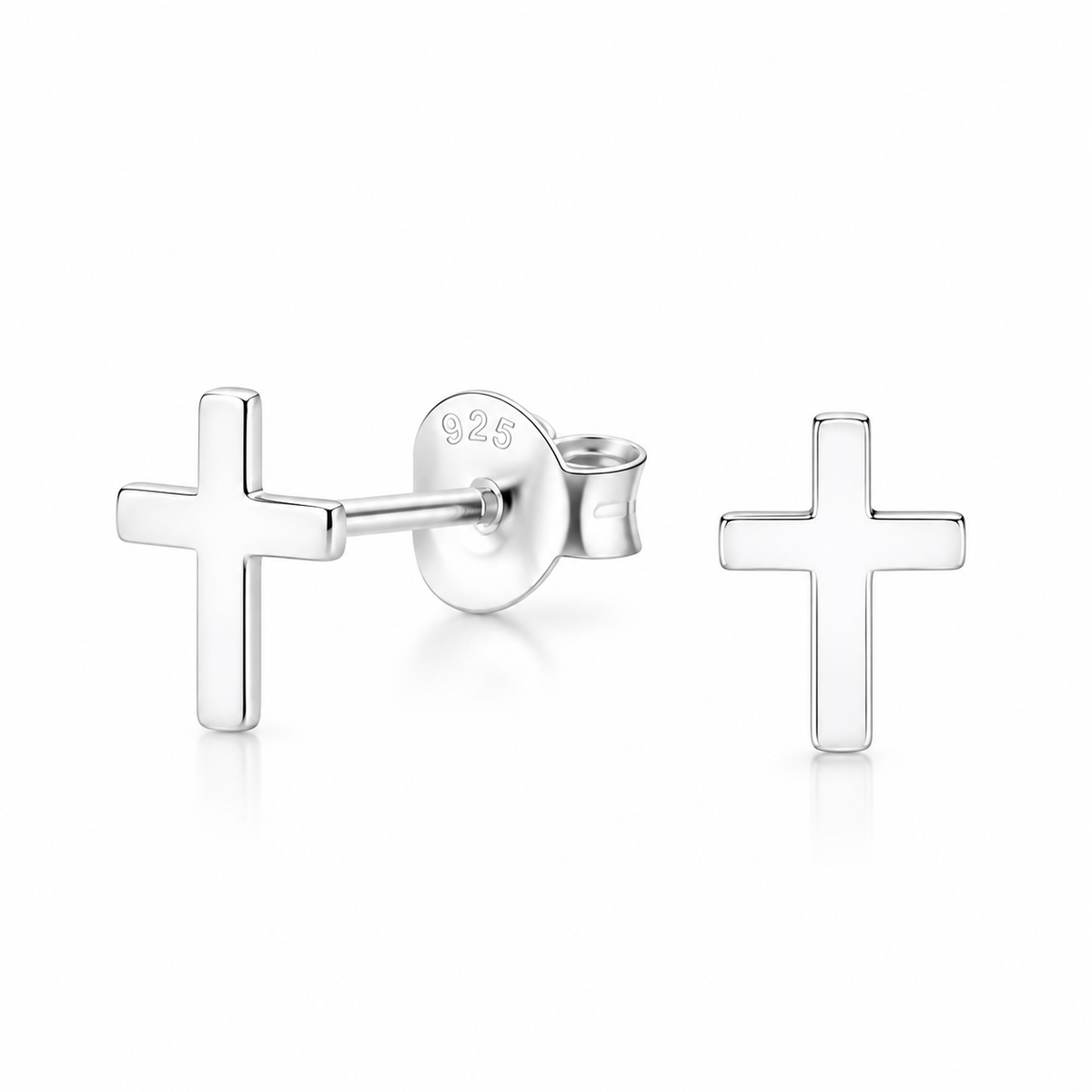 Benni Sterling Silver Mini Cross Stufs