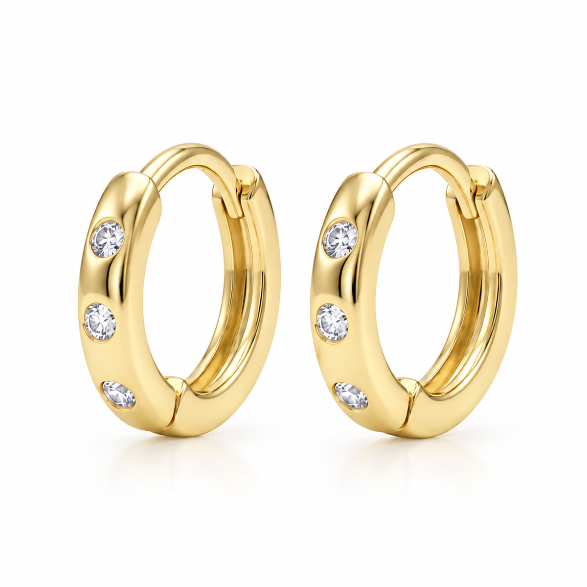 Danna Petite 9mm Dazzling Huggies