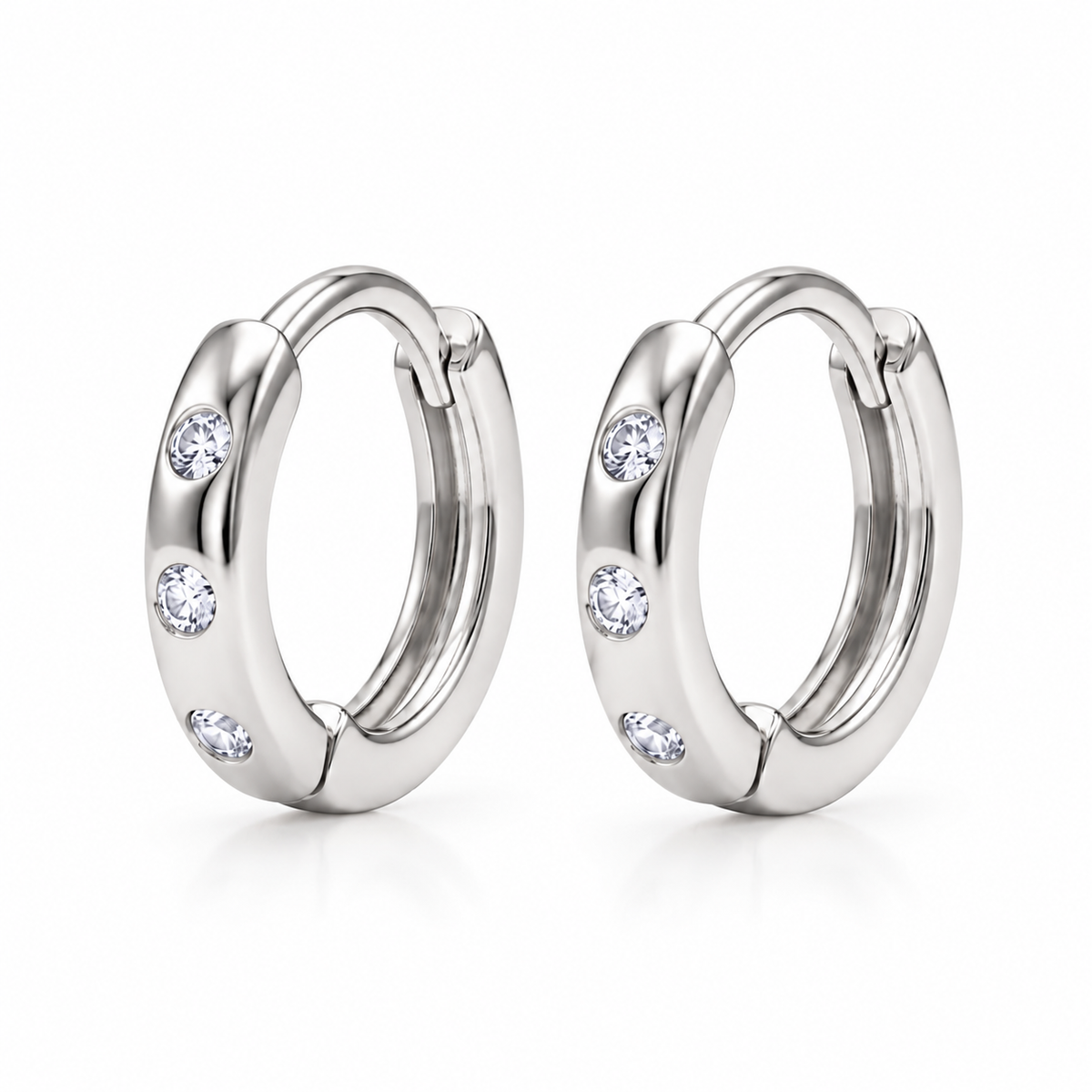 Danna Petite 9mm Dazzling Huggies