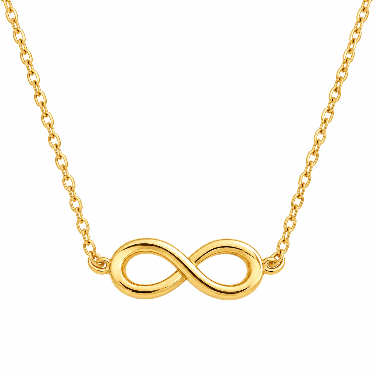 Ida Solid Gold Infinity Necklace