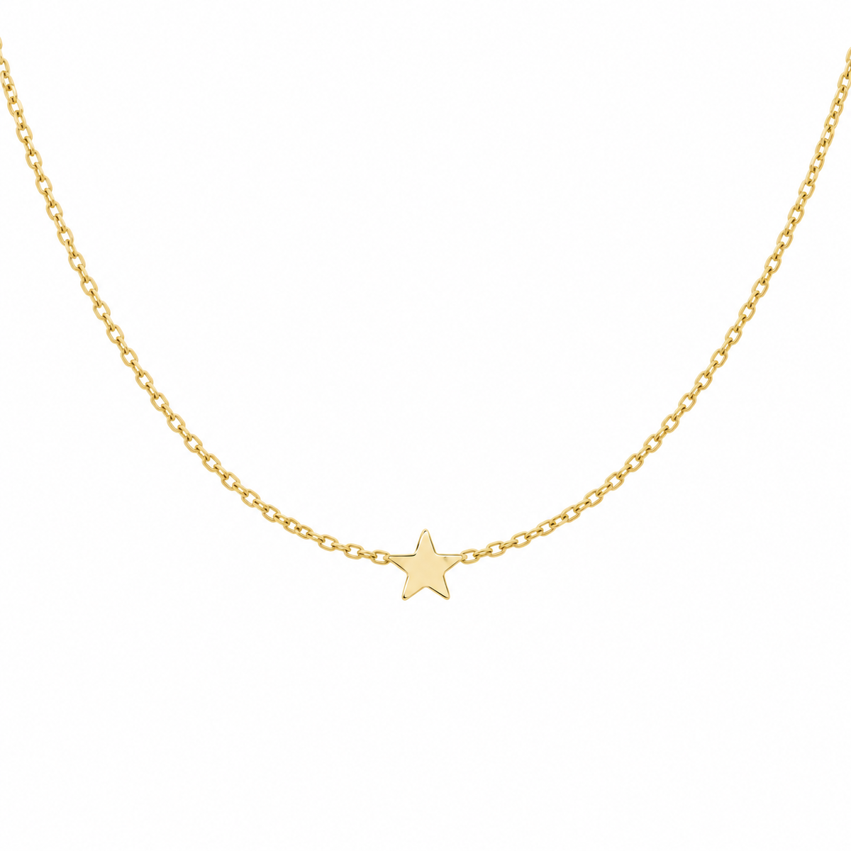 Astra Petite Sterling Silver Star Choker Necklace