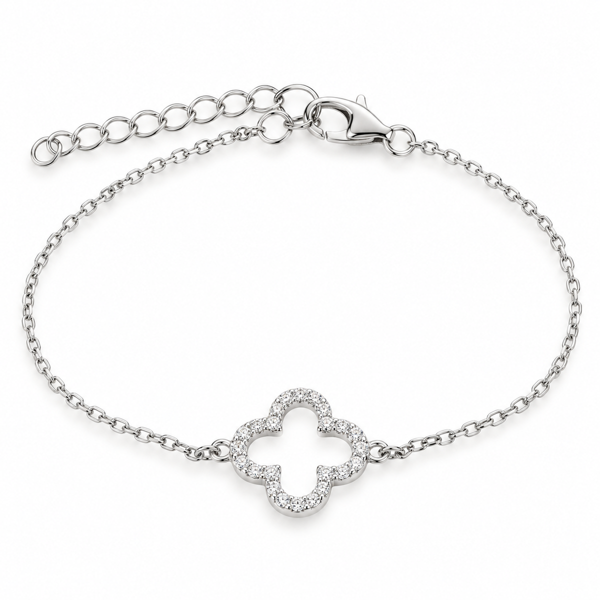 Lolita Sterling Silver Dazzling Clover Bracelet