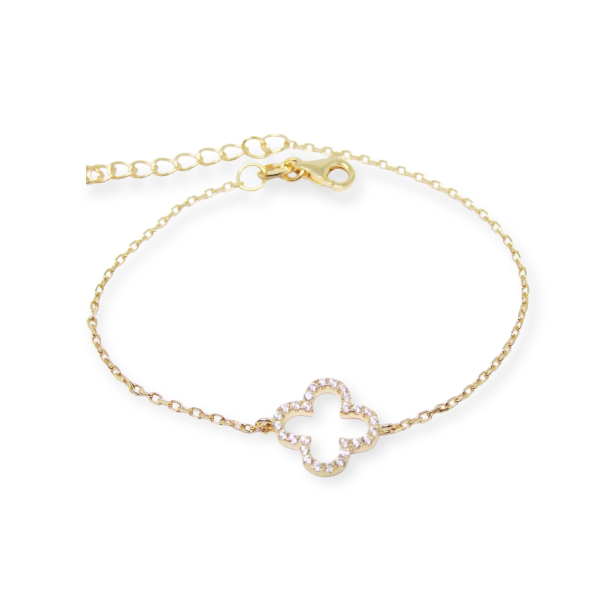 Lolita Sterling Silver Dazzling Clover Bracelet - Caesar Loves Ava