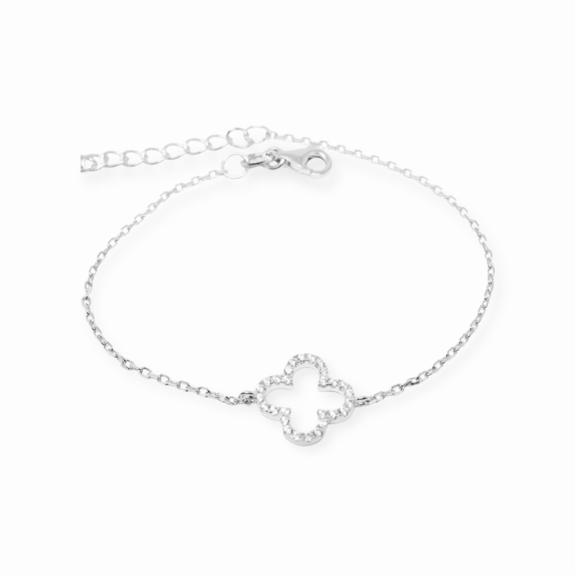 Lolita Sterling Silver Dazzling Clover Bracelet - Caesar Loves Ava