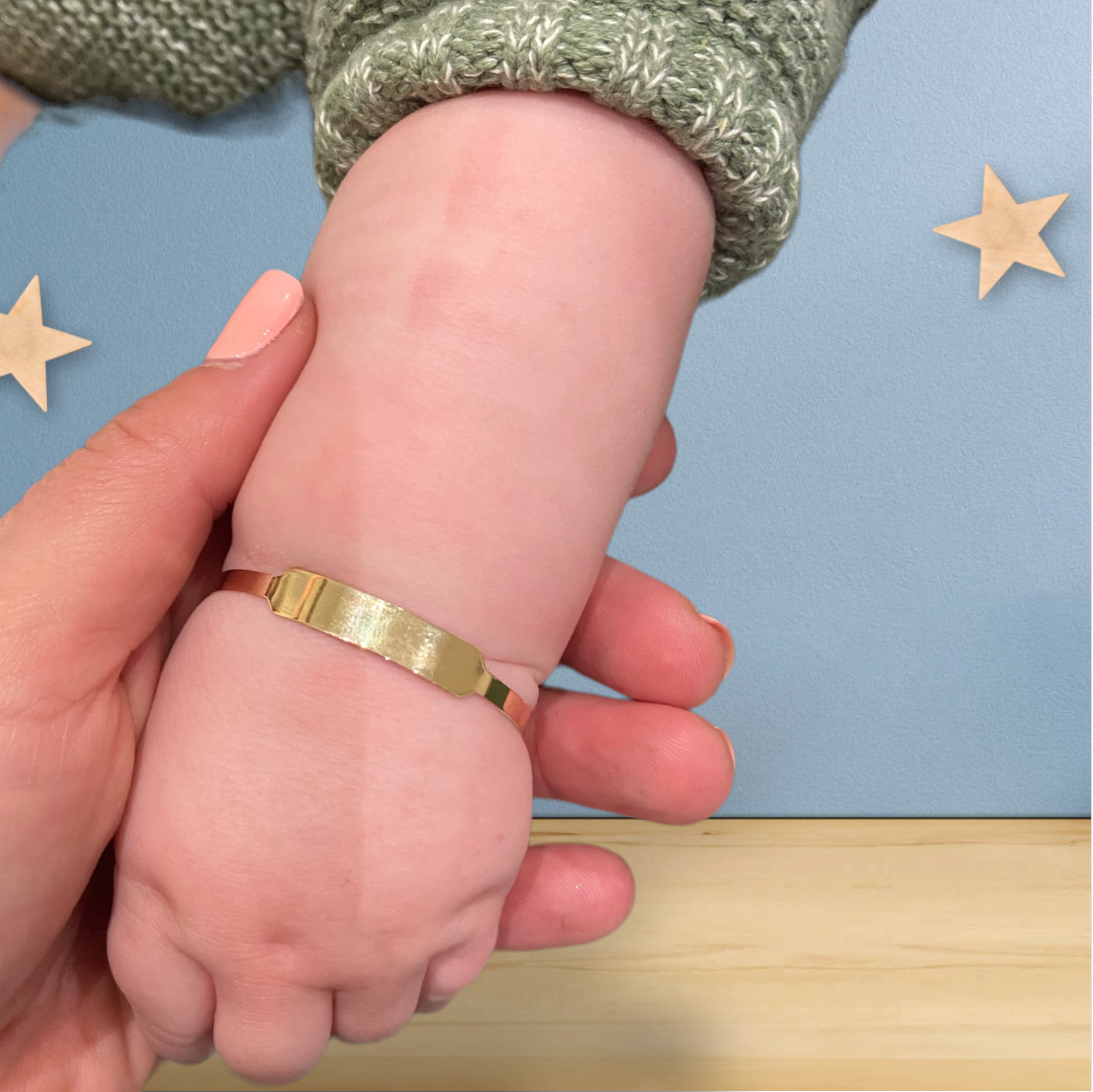 Andy Solid Gold Expandable Child Bracelet - Caesar Loves Ava