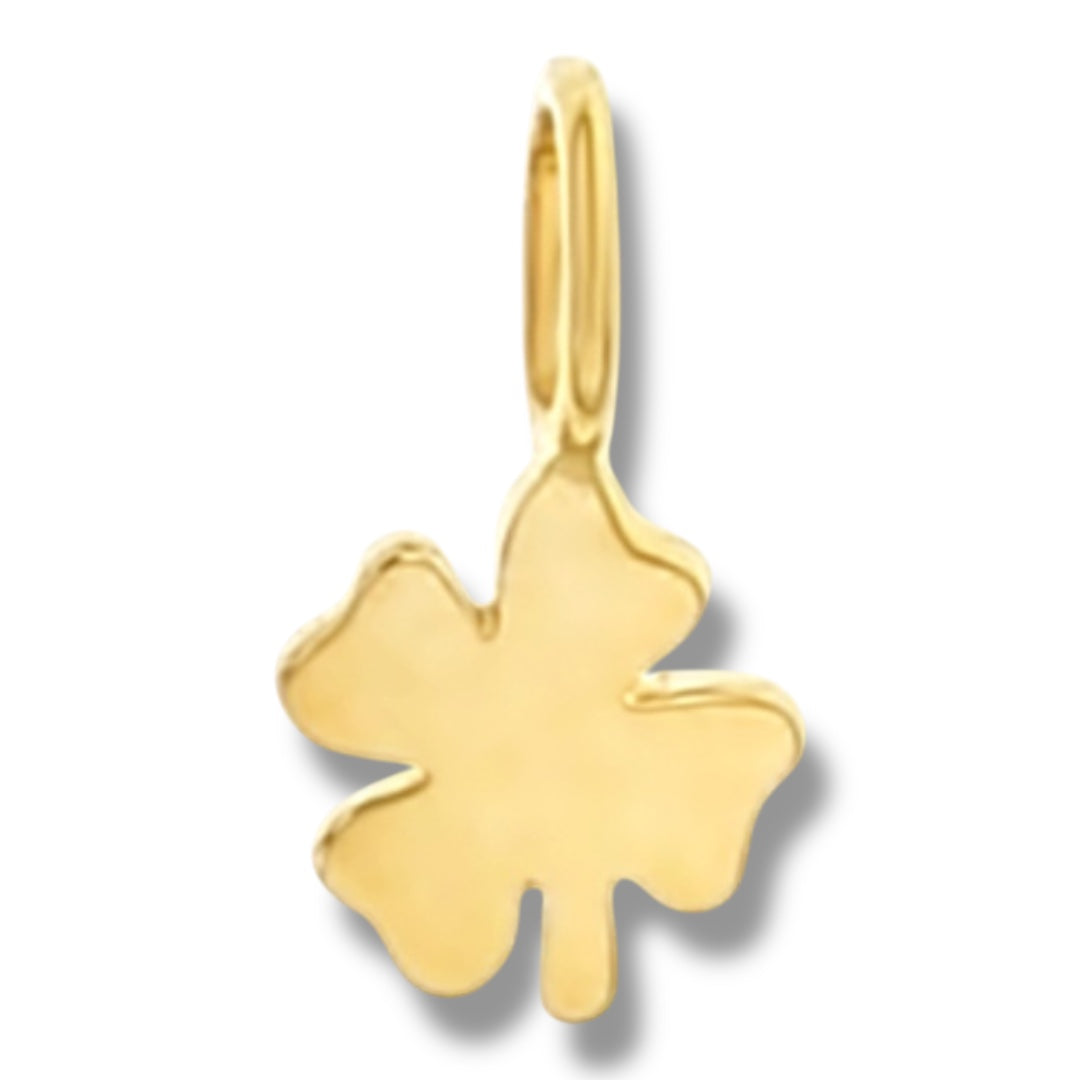 Maeva Solid Gold Mini Clover Charm