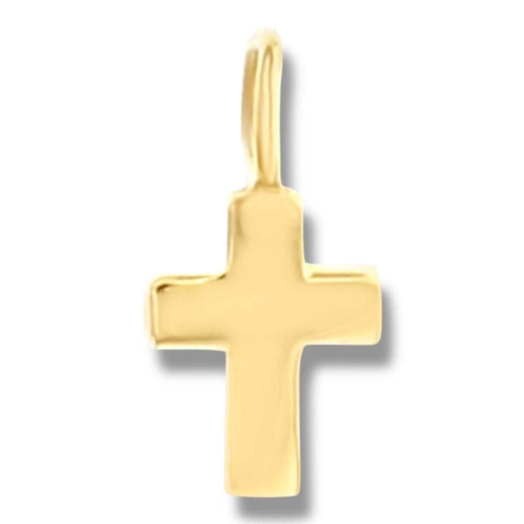 Nalini Solid Gold Mini Cross Charm
