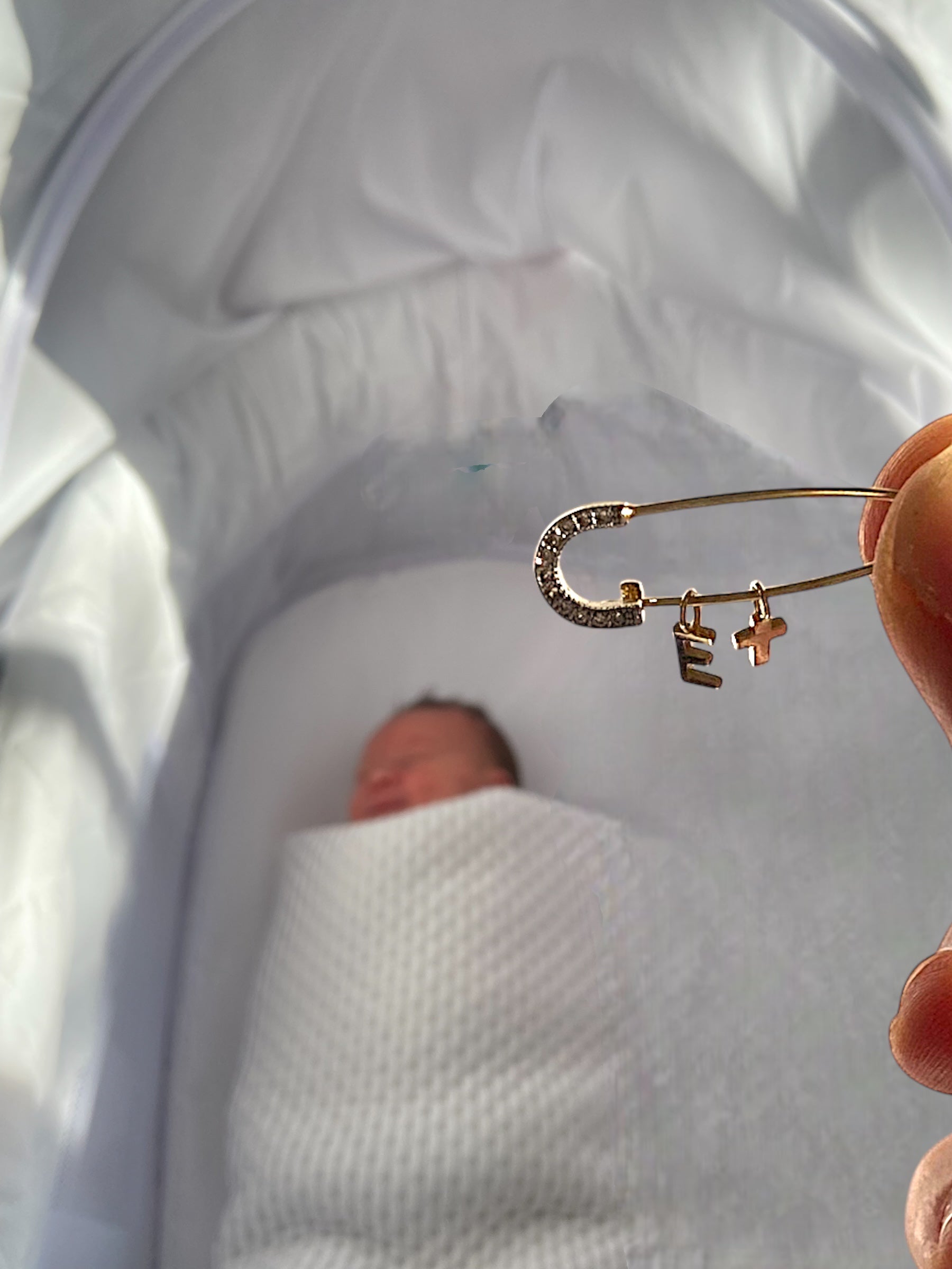 Nalini Solid Gold Mini Cross Charm