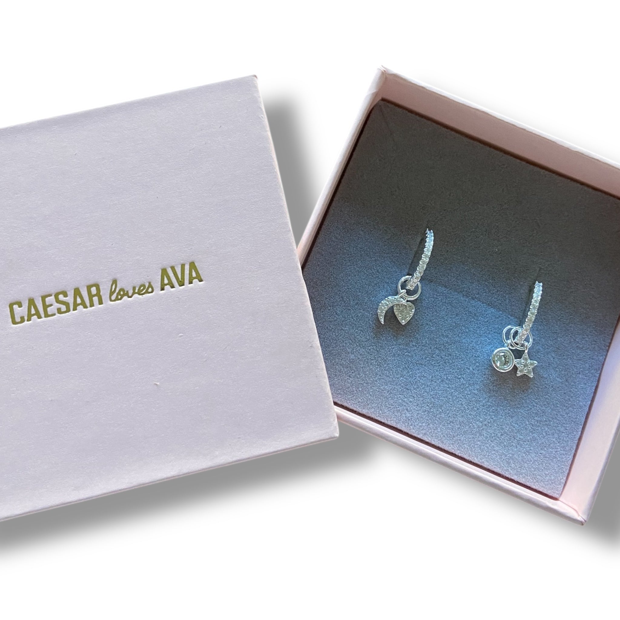 Ayesha Dazzling Huggies with Interchangable Charms