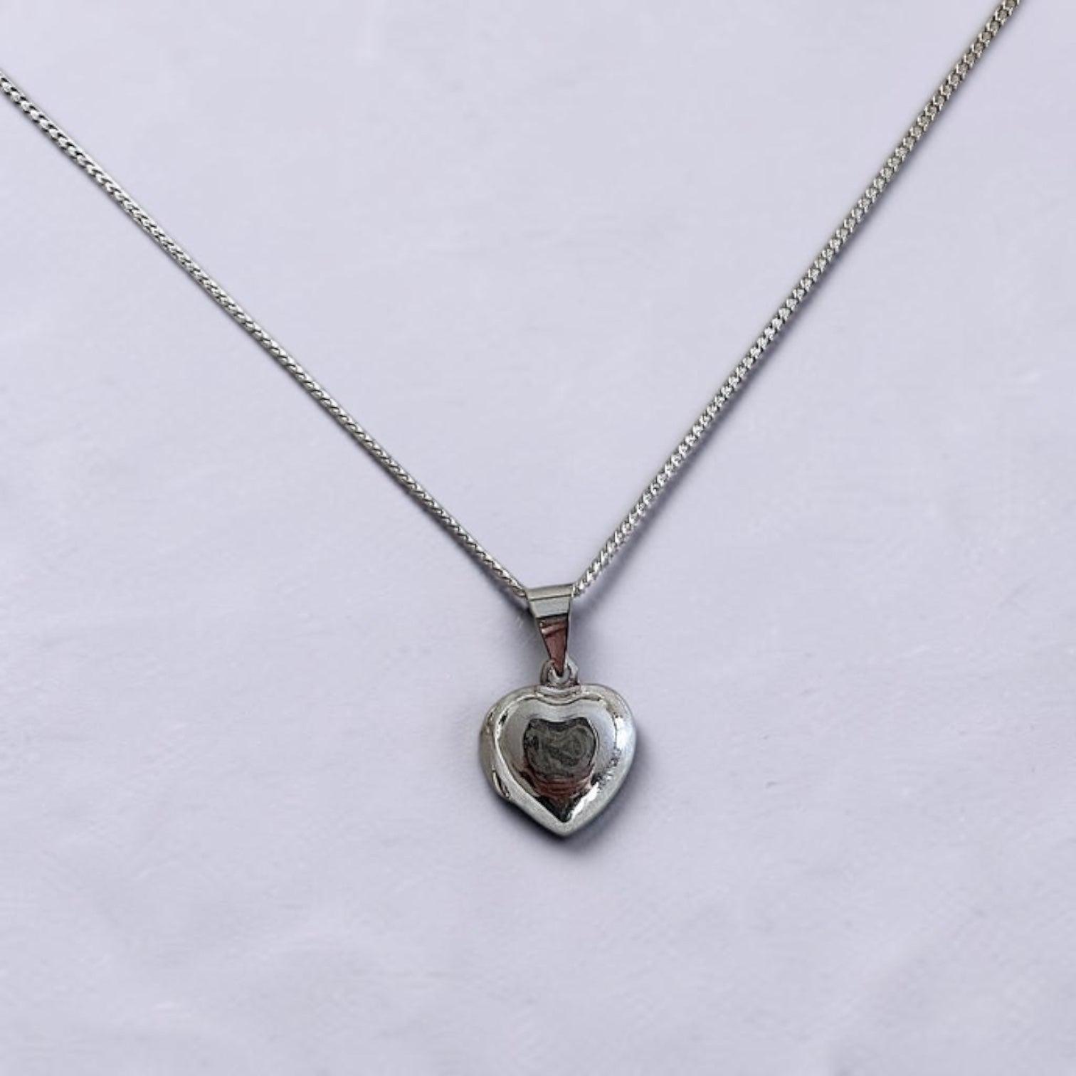 Harlow Sterling Silver Puff Heart Locket