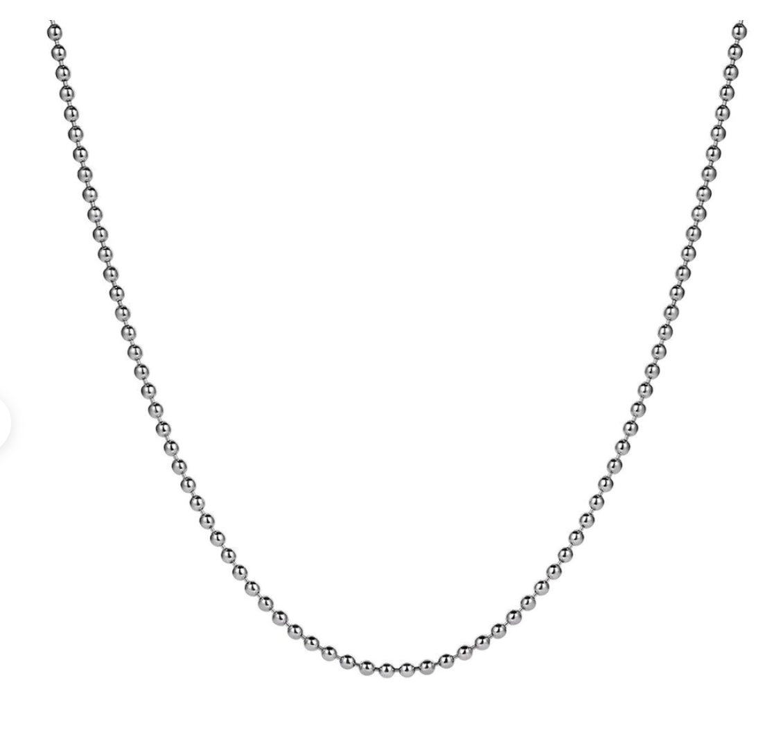 Darcy Italian Sterling Silver Ball Chain - Caesar Loves Ava