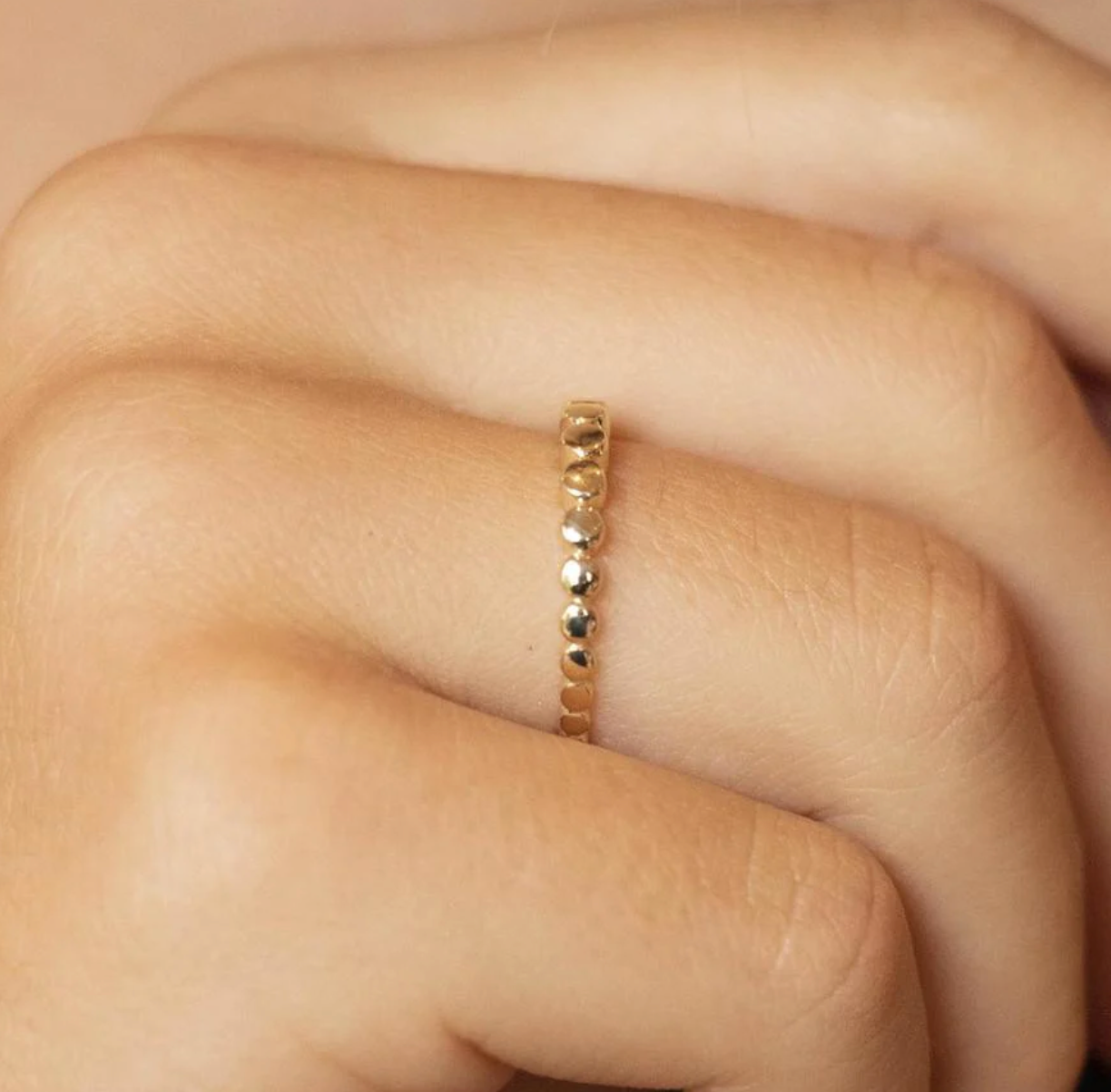 Paloma Solid Gold Graduated Ring - Caesar Loves Ava