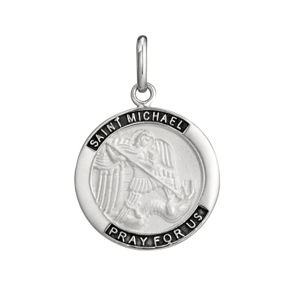 Mick Sterling Silver St Michael Pendant - Caesar Loves Ava
