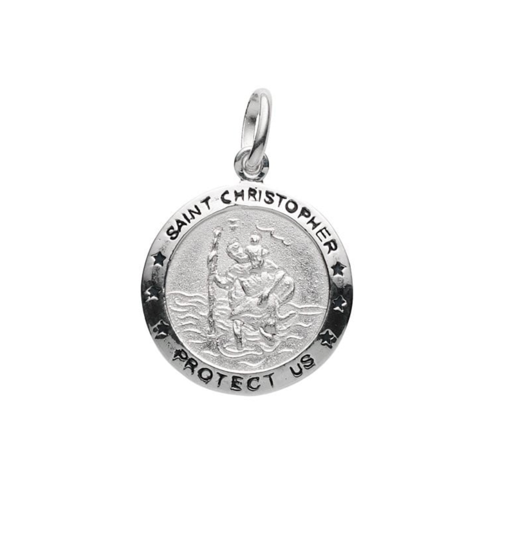 Bellamy Sterling Silver St Christopher Pendant - Caesar Loves Ava