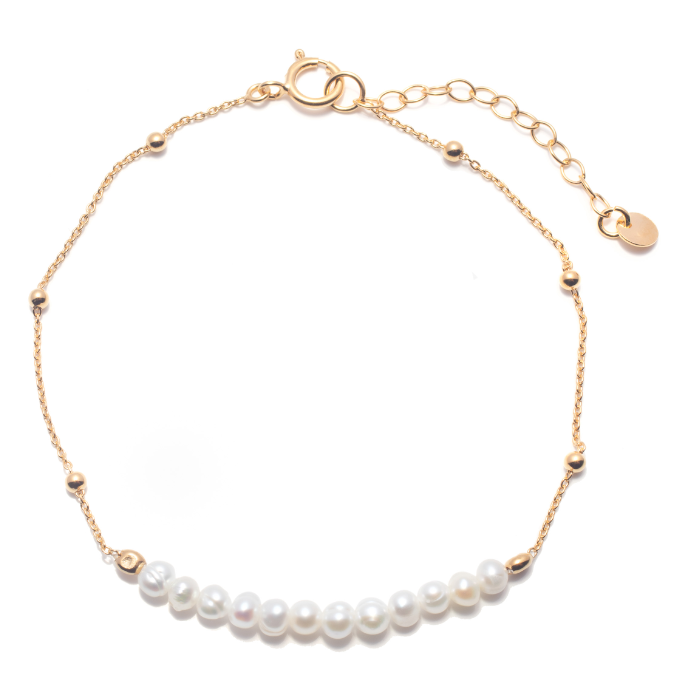 Phoebe Pearl and Ball Bracelet - Caesar Loves Ava