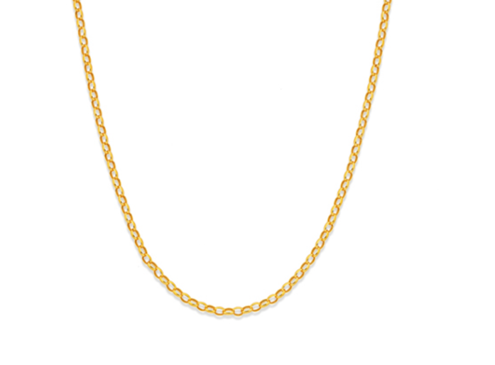 Yellow Gold Oval Belcher Chain - Caesar Loves Ava