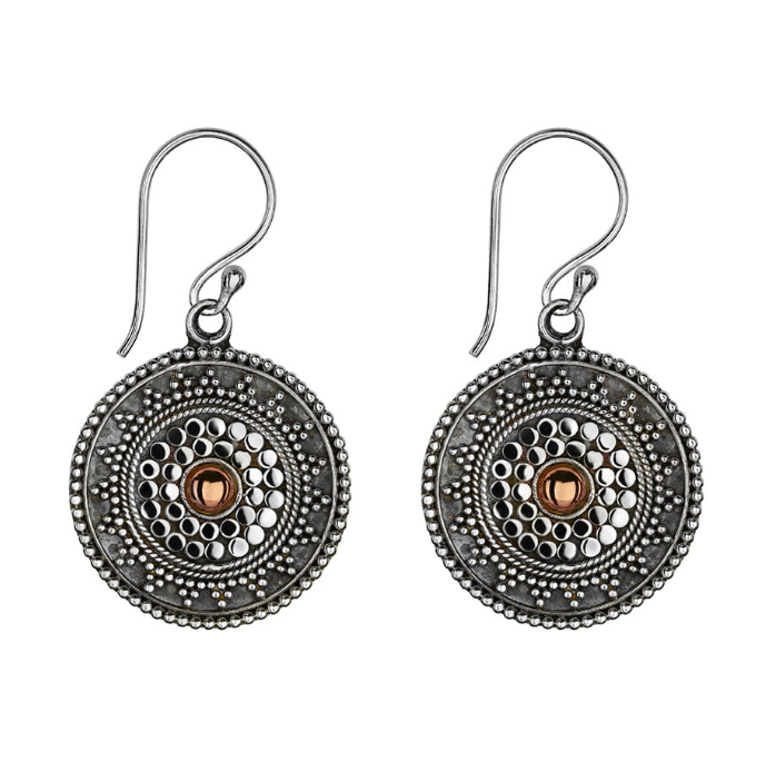 Faith Aztec Style Disc Earrings - Caesar Loves Ava