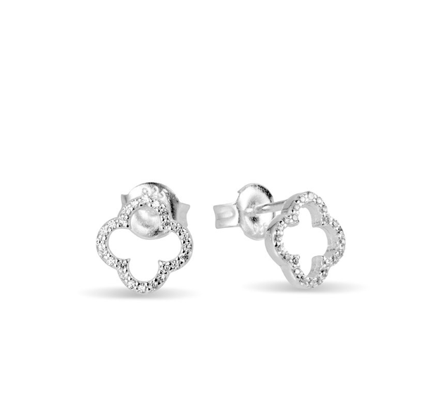 Sophie Dazzling Cut Out Clover Studs - Caesar Loves Ava