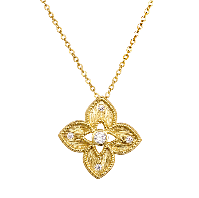 Daniella Dazzling Venetian Clover Necklace - Caesar Loves Ava