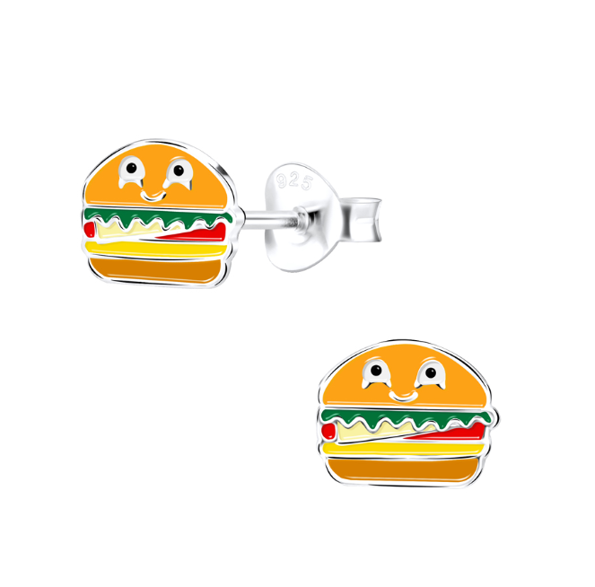 Hayley Sterling Silver Hamburger Stud - Caesar Loves Ava