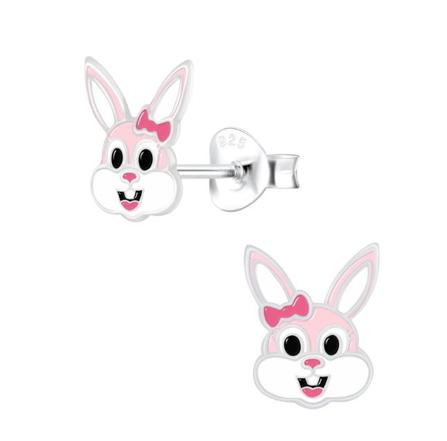 Benny the Bunny Silver Studs - Caesar Loves Ava