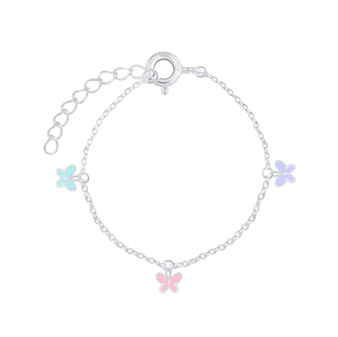 Bria Sterling Silver Butterfly Bracelet - Caesar Loves Ava