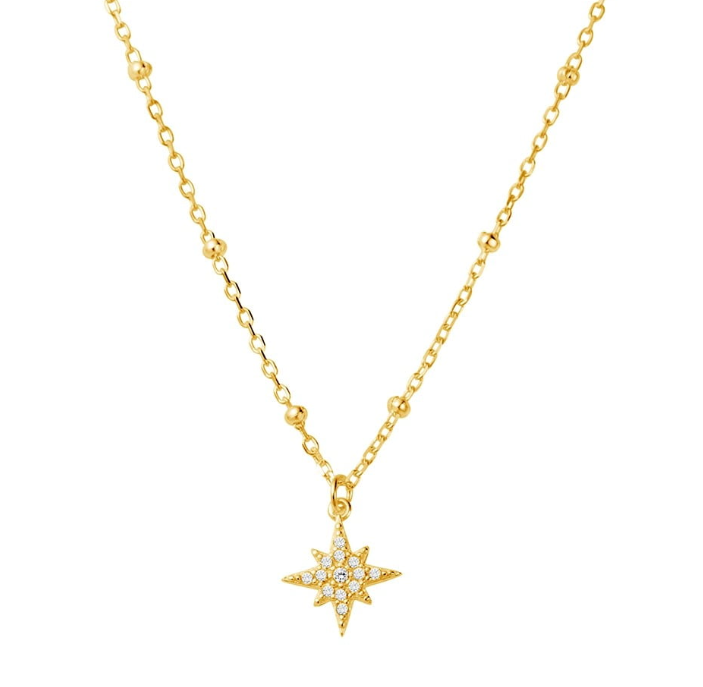 Arina Dazzling Sterling Silver Star Necklace