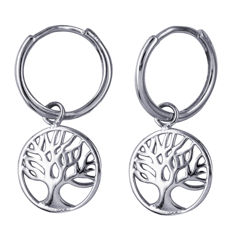 Melana Tree of Life Huggies with Charm