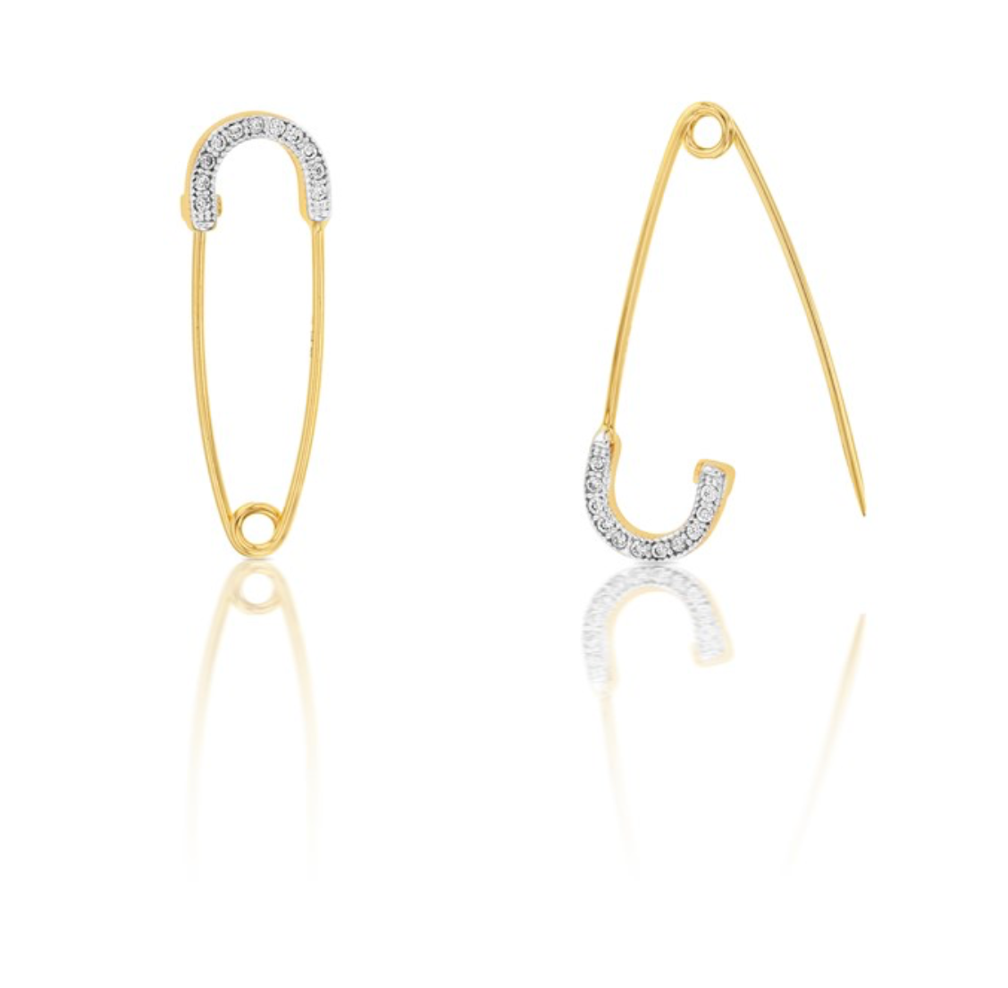 Kaira Solid Gold Keepsake Baby Pin with Cubic Zirconia