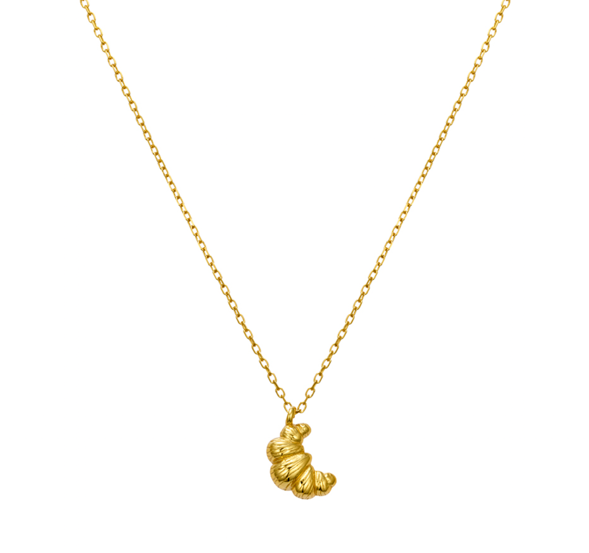 Sabine Petite Sterling Silver Croissant Necklace