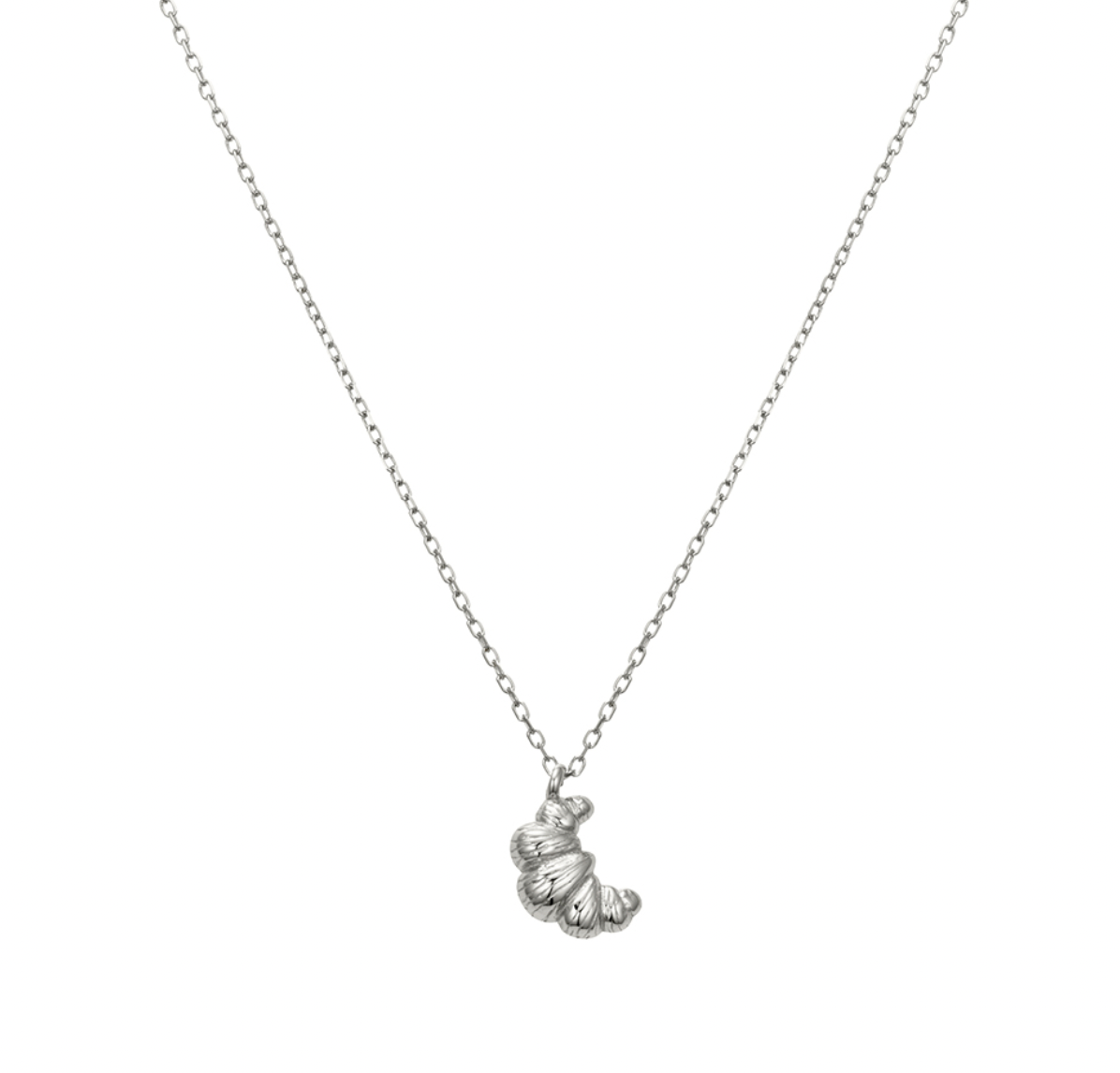 Sabine Petite Sterling Silver Croissant Necklace