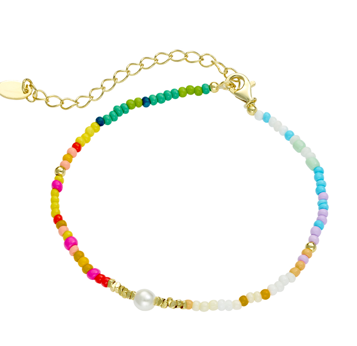 Mira Miyuki Bead and Pearl Bracelet