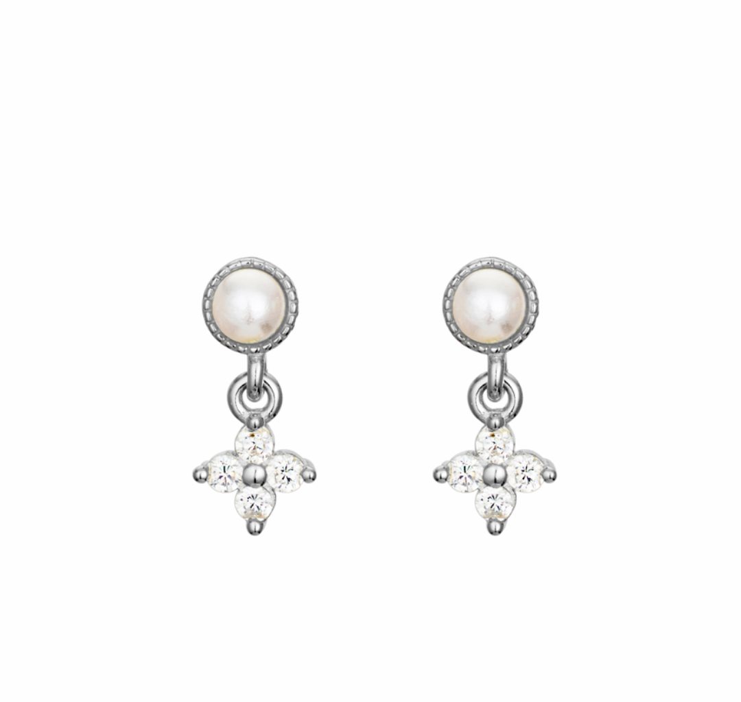 Beck Dazzling Pearl Drop Earrings