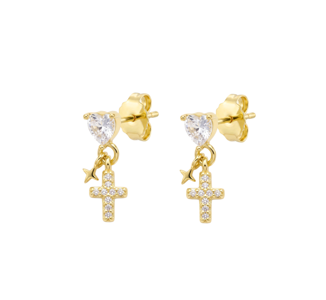 Yvonne Love, Hope & Faith Drop Earrings